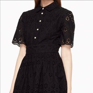 Kate Spade Eyelet Flounce Shirt Dress